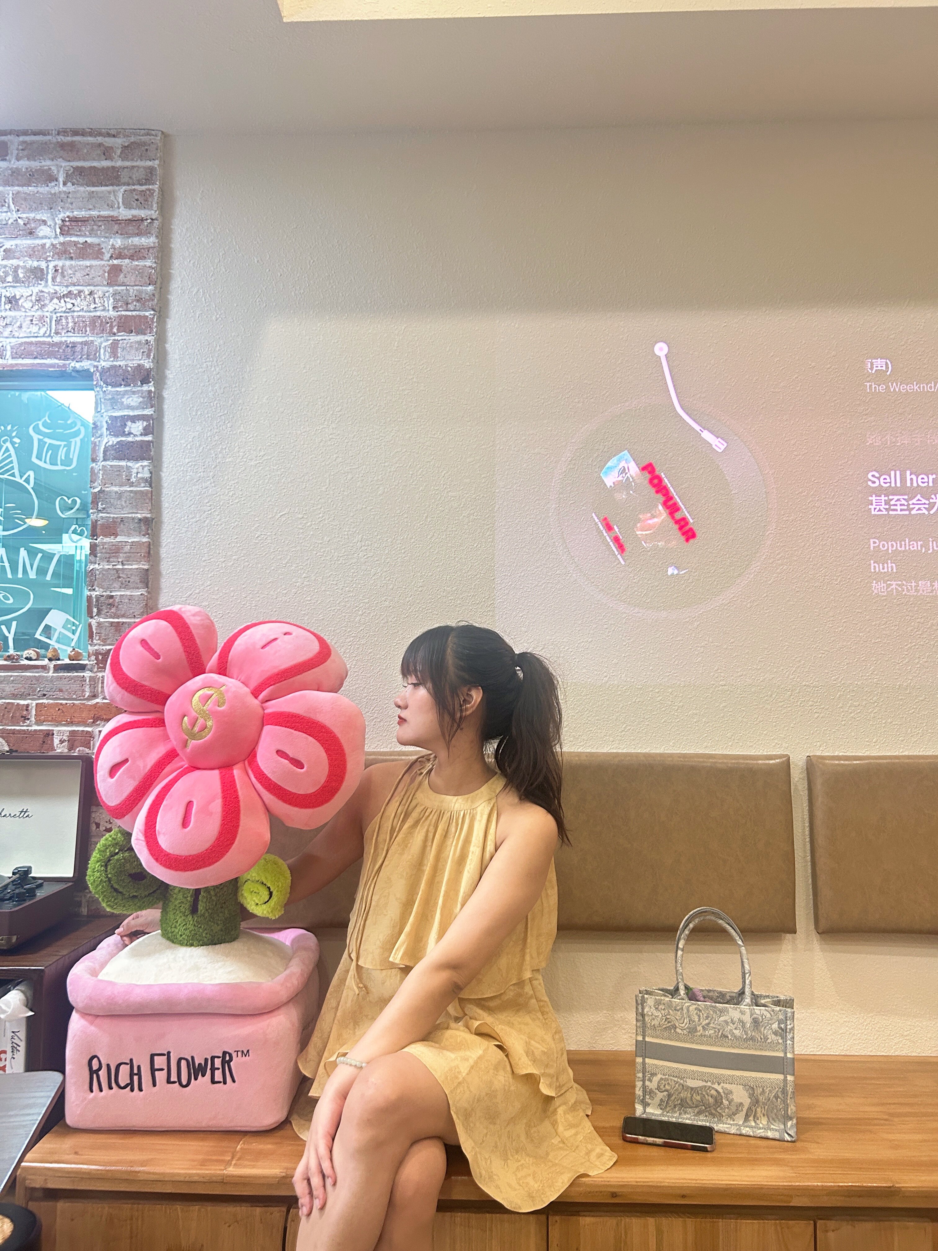 VIAPITTI夏季新中式蛋糕裙 暗纹花卉设计高级显瘦 宽松版型遮肉舒适