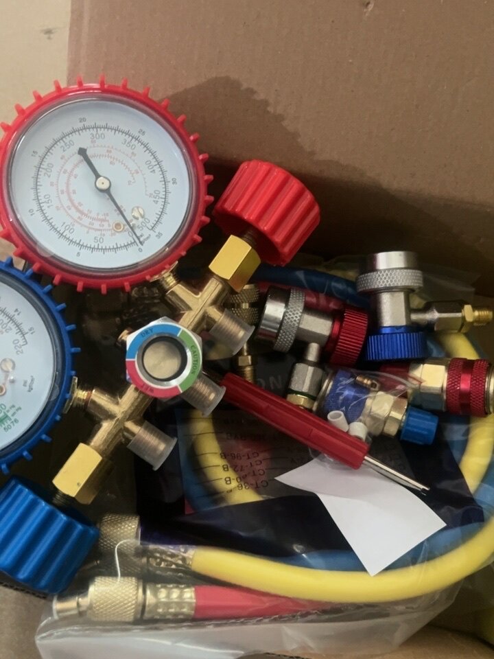 空调加氟工具套装含雪种压力表汽车空调双压力表快速型加氟表-Taobao-Tmall