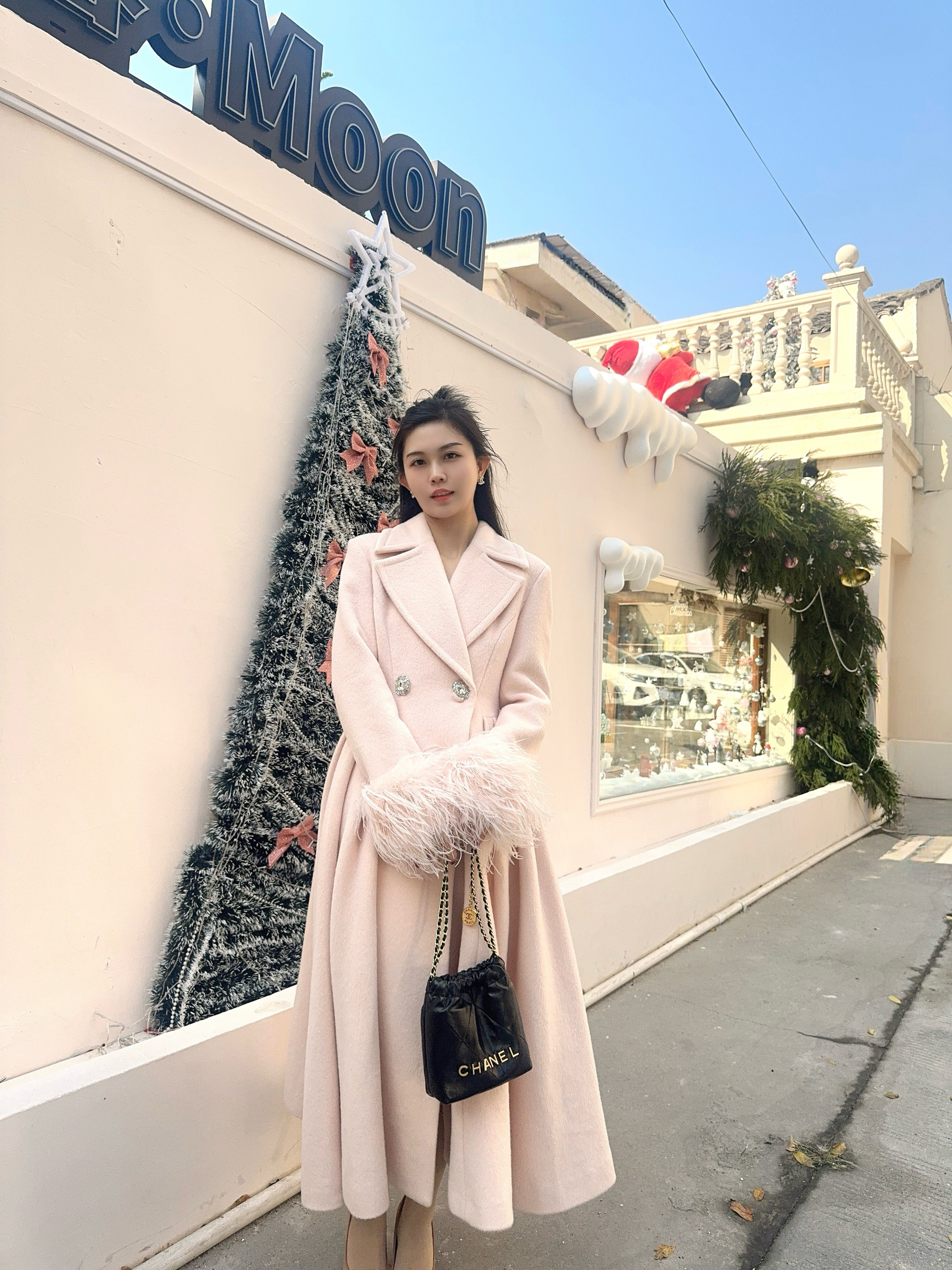 徐如蓝同款Maison Wester冬季千金风大衣，毛呢双面呢H型廓形不挑身材