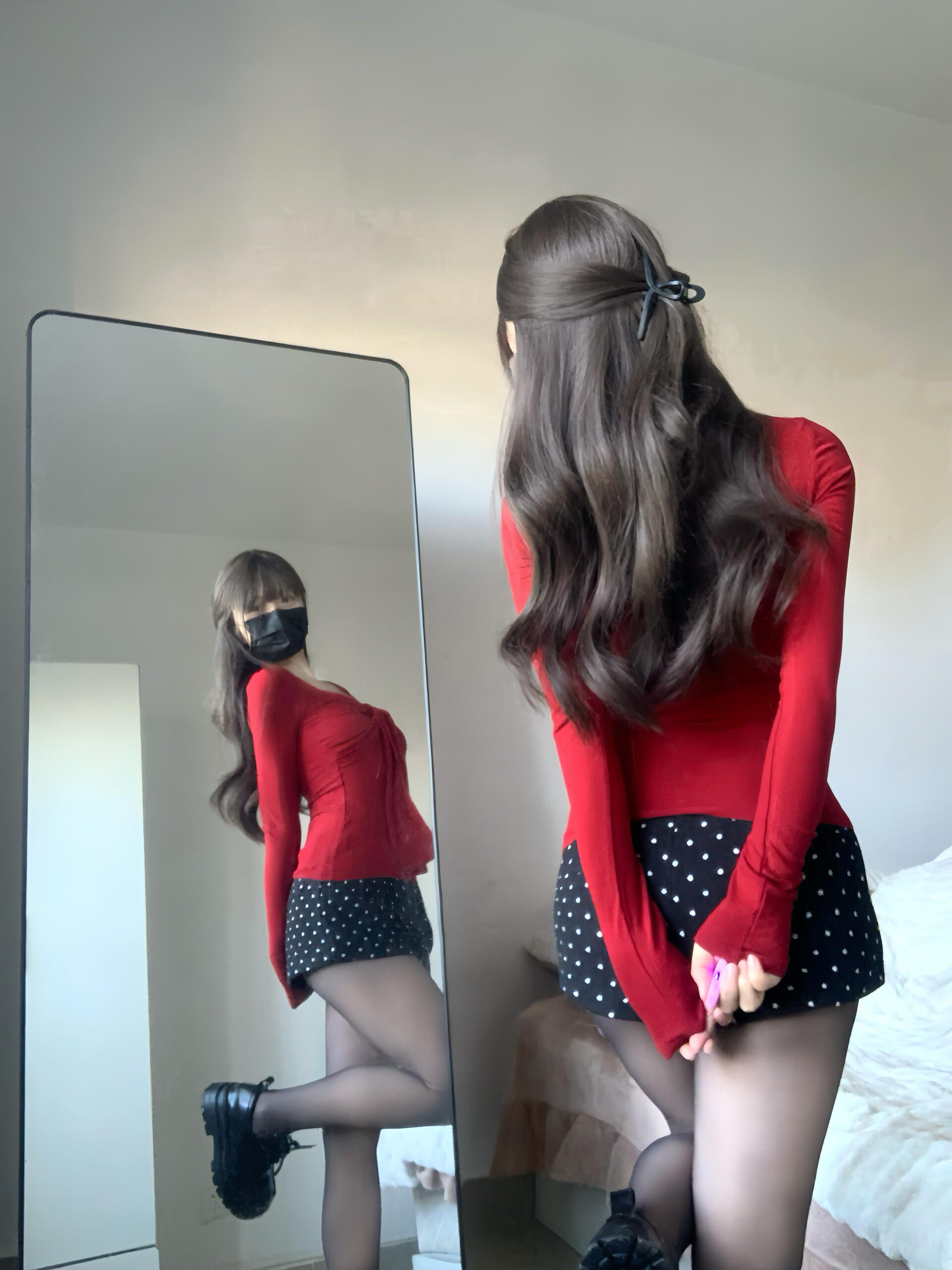 小野和子冬季黑丝光腿神器 加绒双层设计保暖不臃肿 替换装方便实用