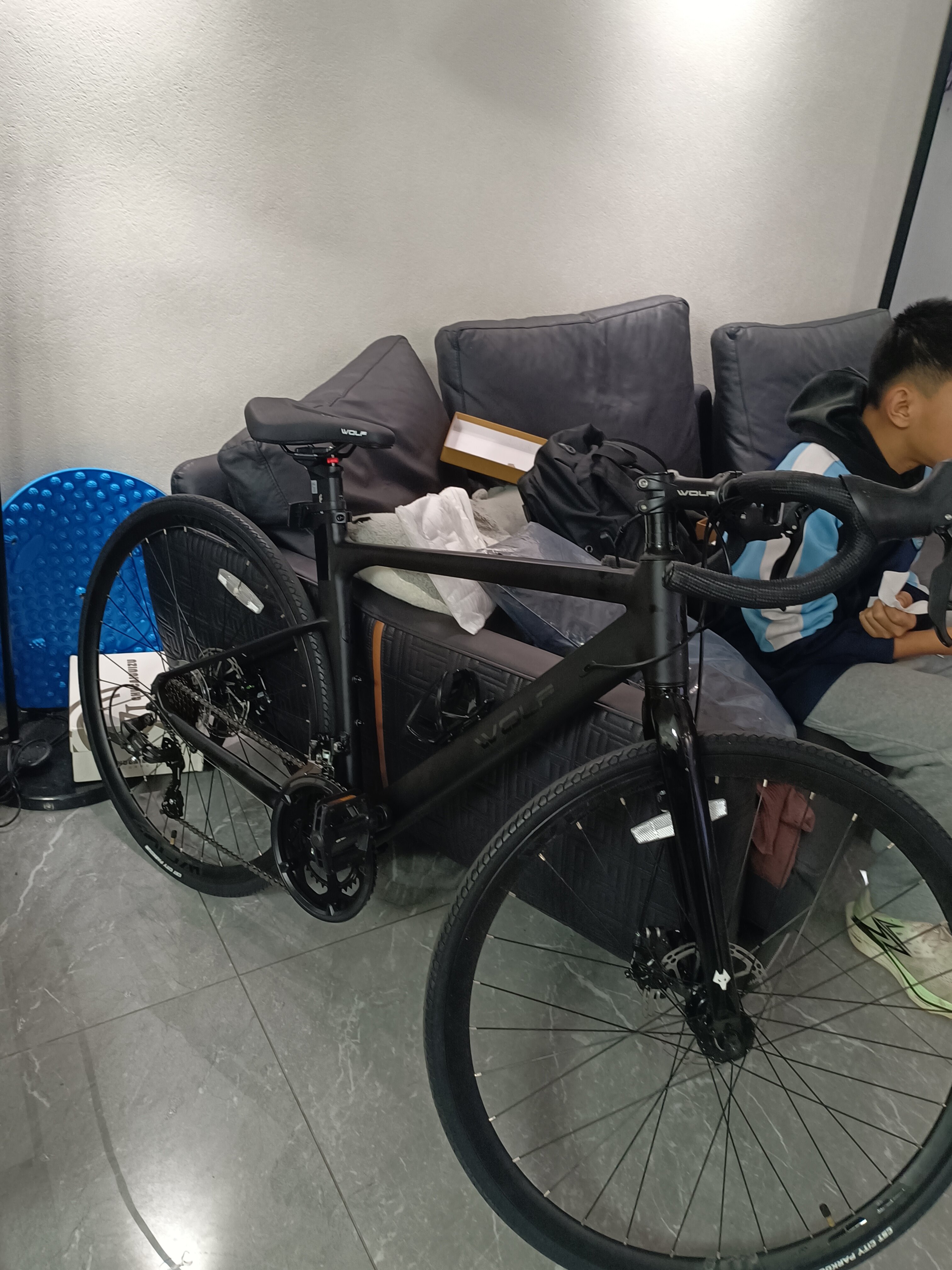 WOLF跑狼後浪Lite公路車男女通用14速鋁合金雙碟煞700x28C輪圈預安裝