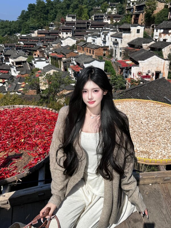 真我整顶全头套假发 大波浪卷发自然蓬松 蕾丝无痕隐形不露边 真发材质可烫染造型