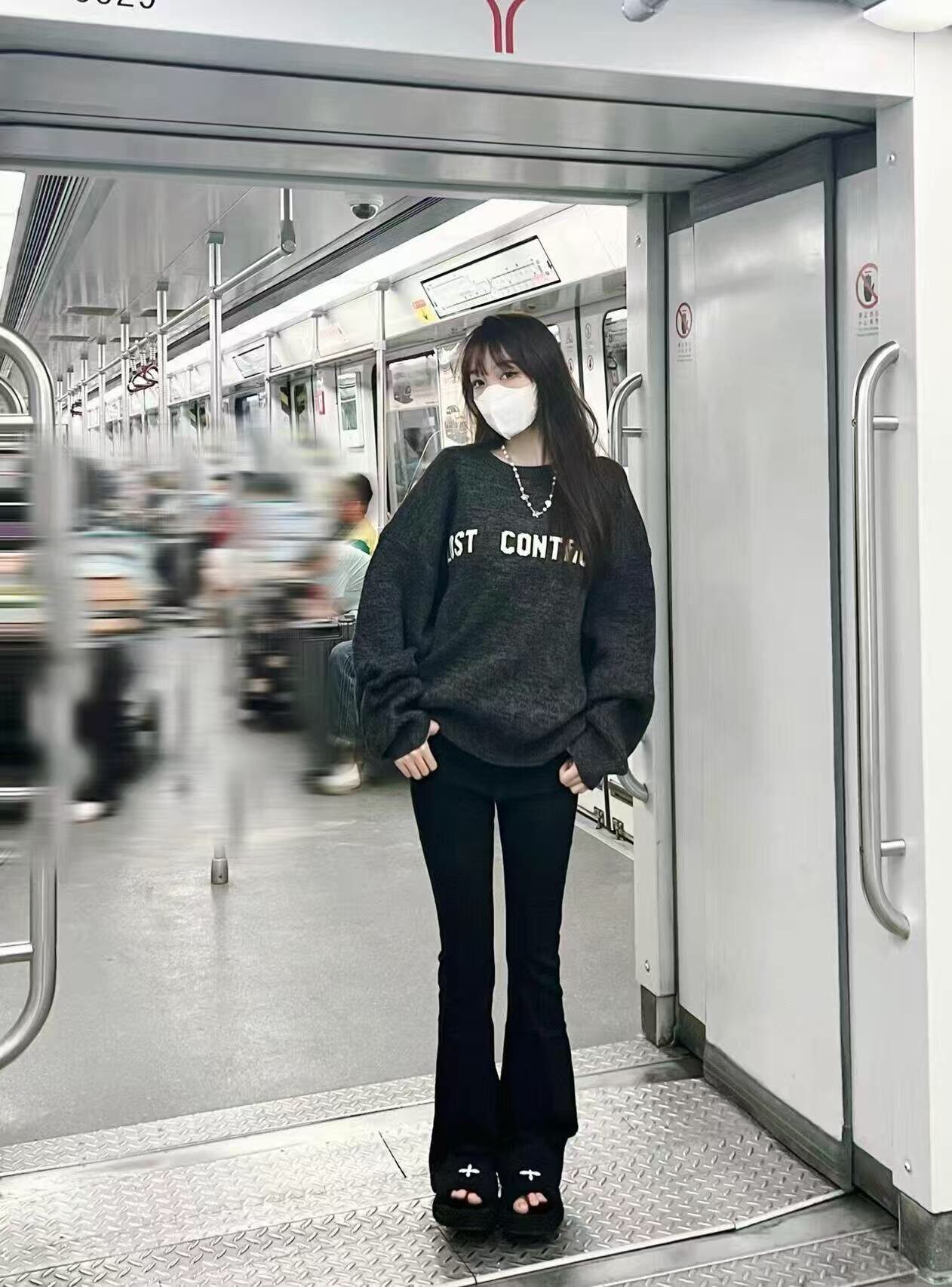 猫人春夏微喇瑜伽裤 弹力收腹提臀薄款防晒微喇裤脚修饰腿型更显直