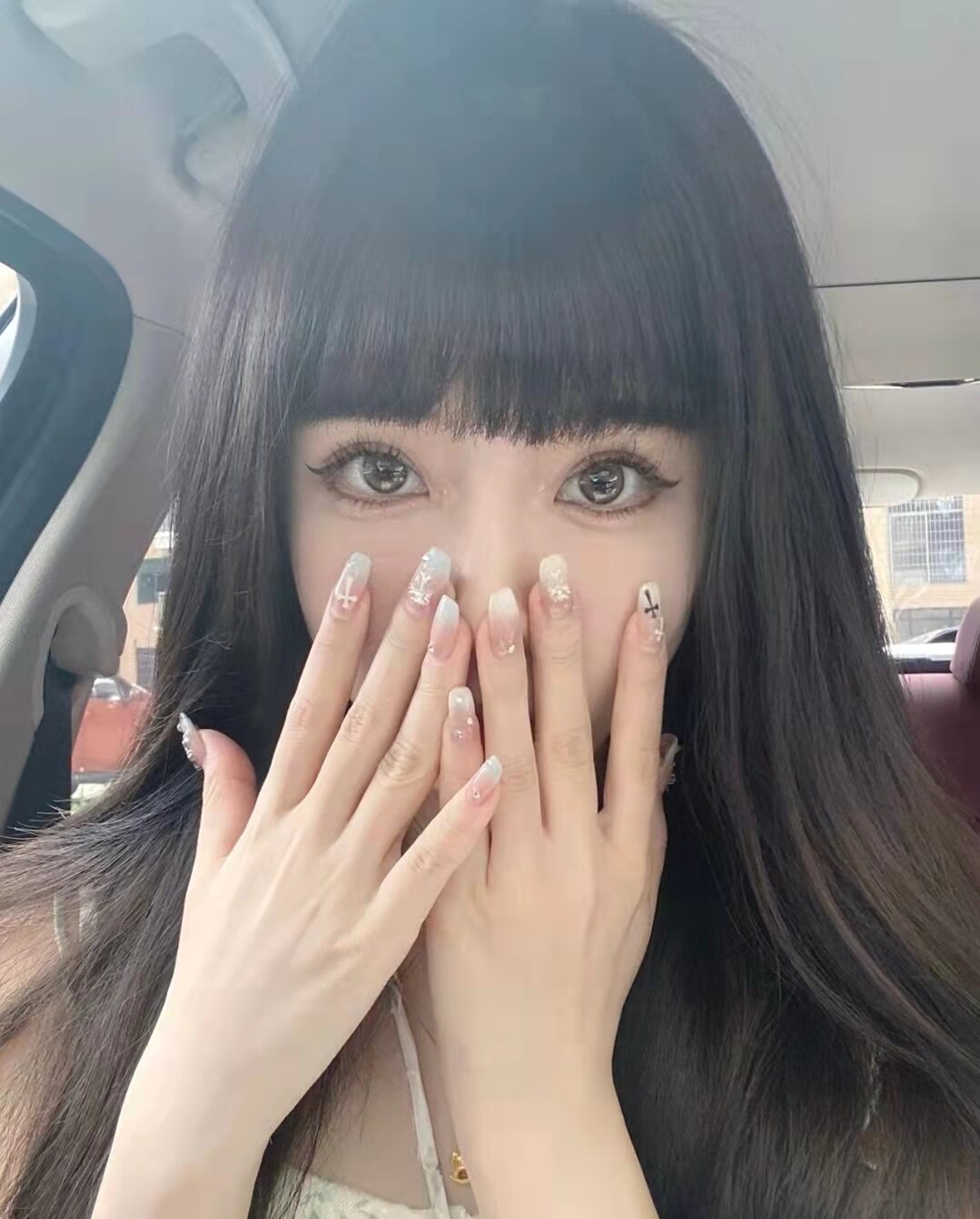真我黑长直漫画齐刘海假发套 全真发整顶设计 自然隐形无痕贴合 长发飘逸顺滑