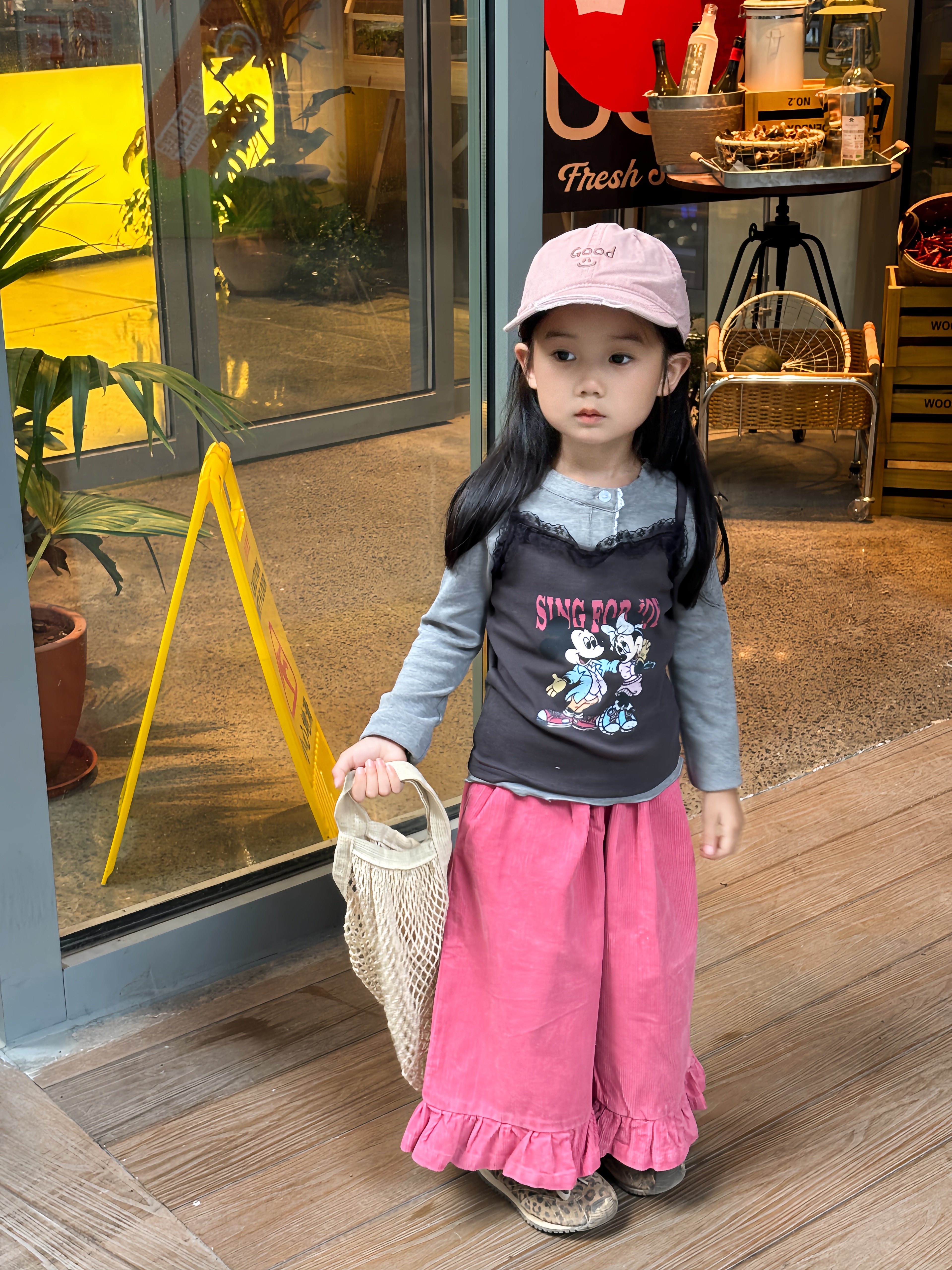 Customer photo for Grey Cami Two-Piece Top, 100cm