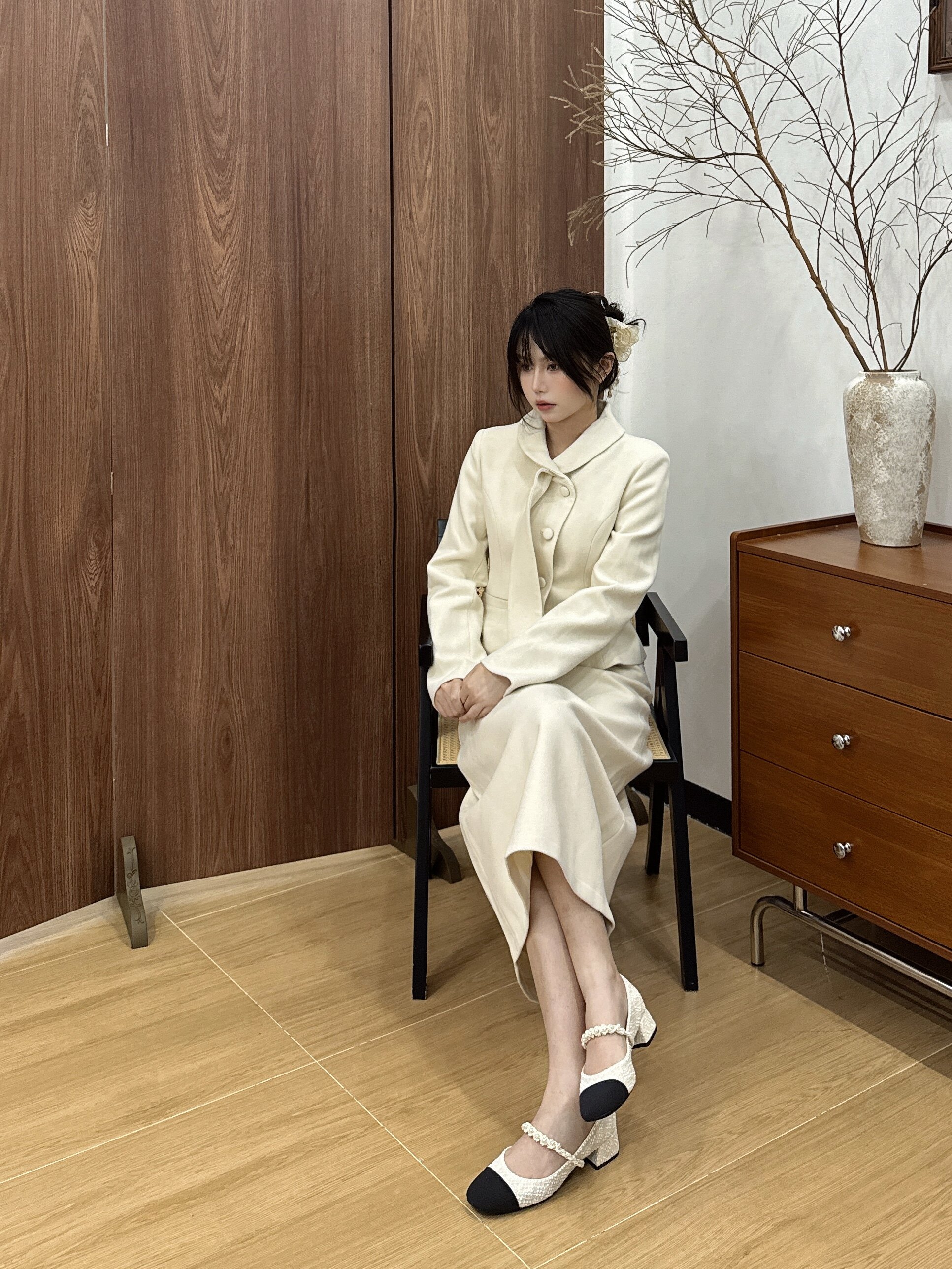 73hours巴黎恋人2026春季新款 小香风粗跟玛丽珍鞋 法式优雅气质拉满