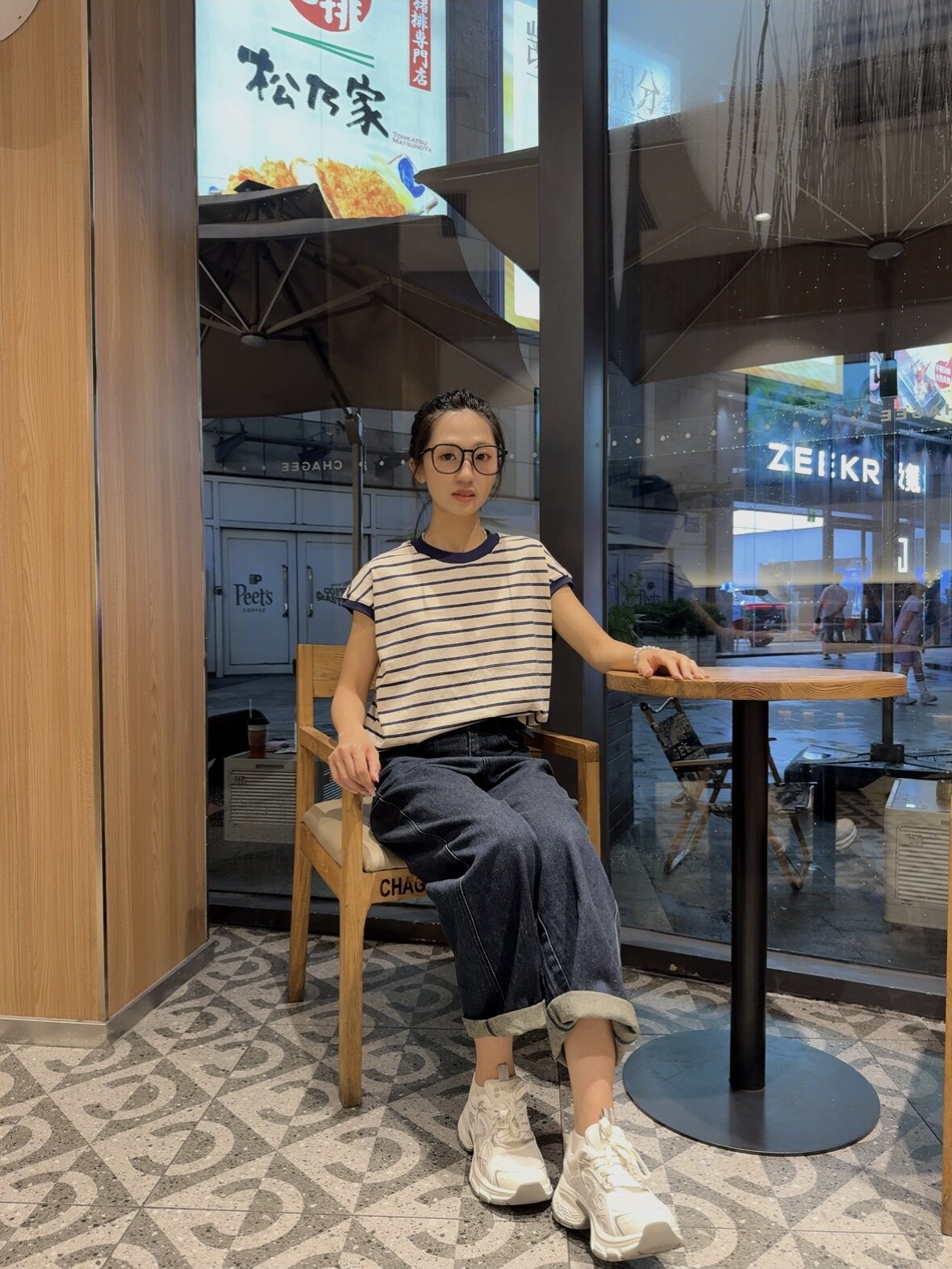 张凌赫同款百丽蓝鲸老爹鞋 灰色网面透气舒适 厚底增高拉长比例