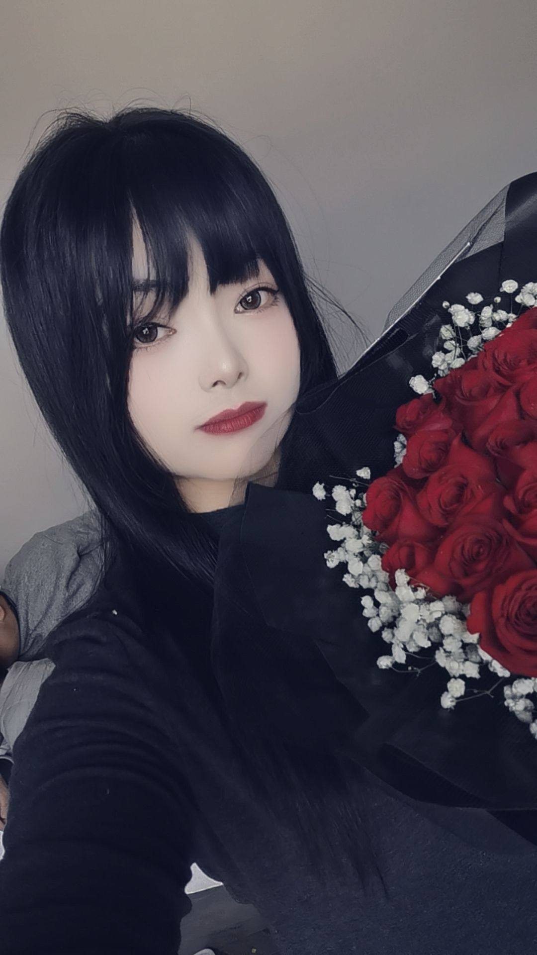 真我黑长直漫画齐刘海假发套 全真发整顶设计 自然隐形无痕贴合 长发飘逸顺滑