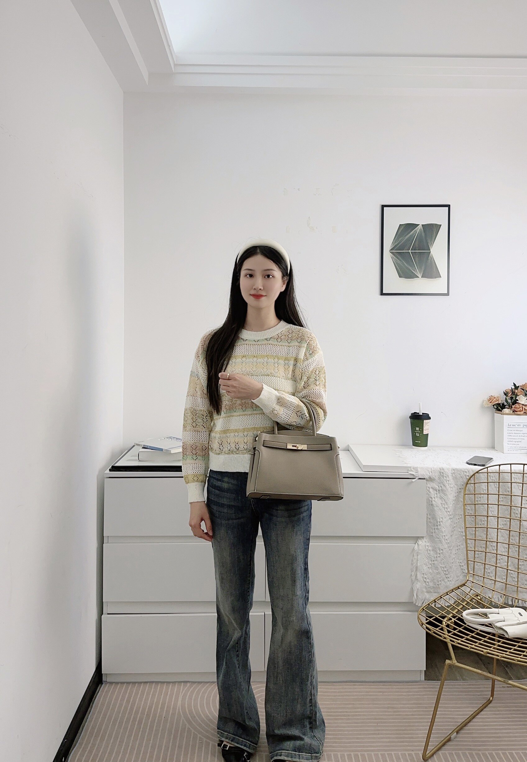 百丽鎏金岁月凯莉包 质感牛皮高级耐磨 大容量通勤 妈妈包婚包两用