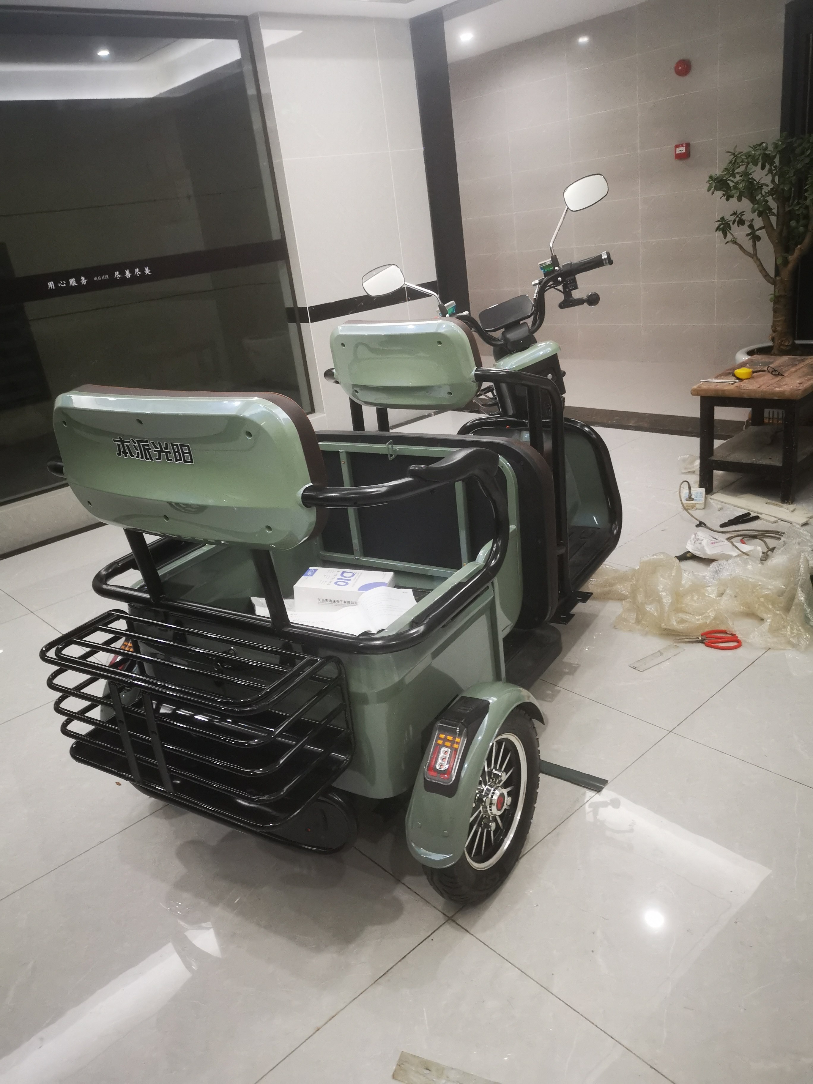 國標電動三輪車X7 雙排座爬坡載重王72V碟剎電瓶車電動交通工具成人用