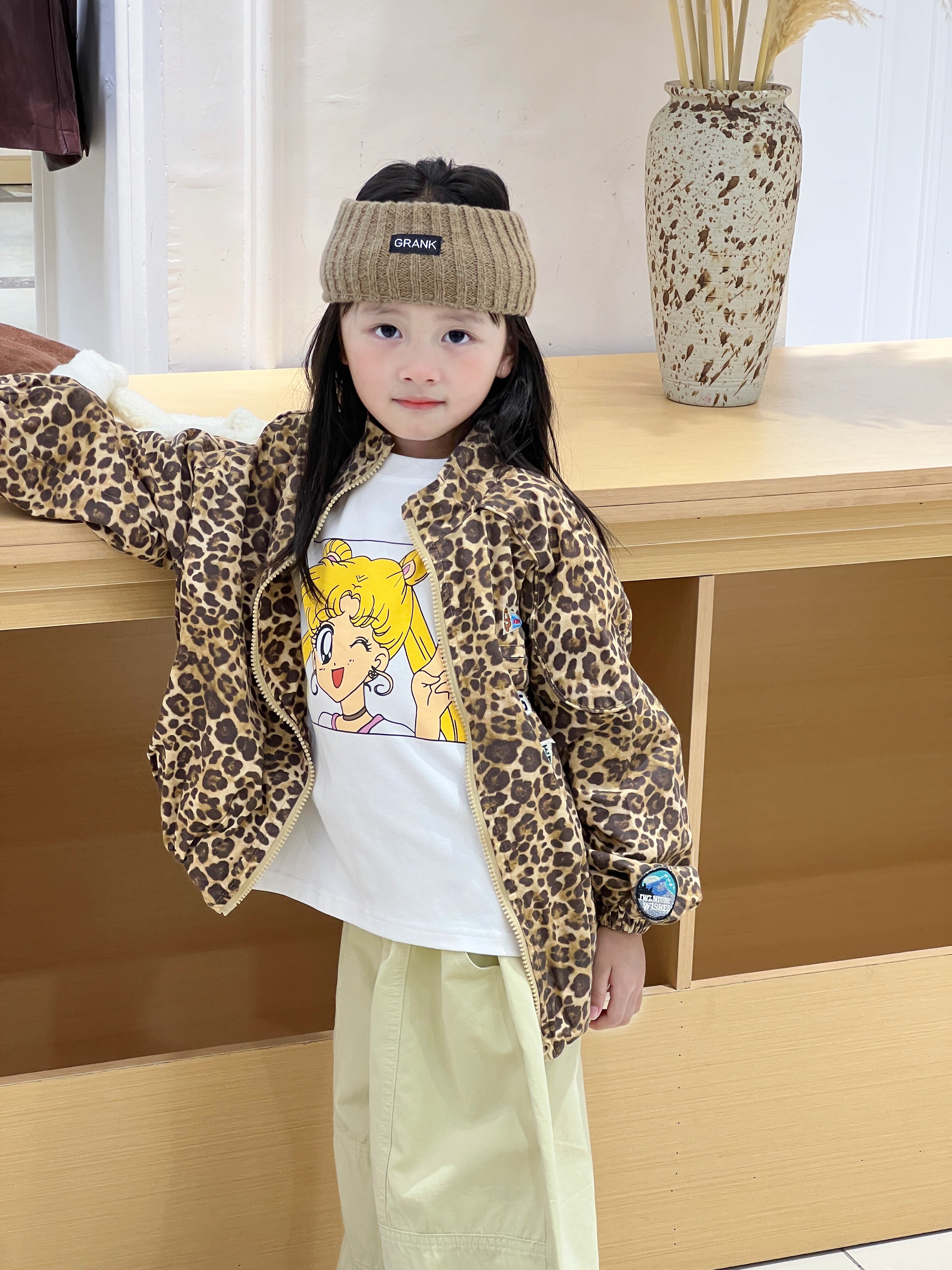 Customer photo for Leopard Jacket, 110cm
