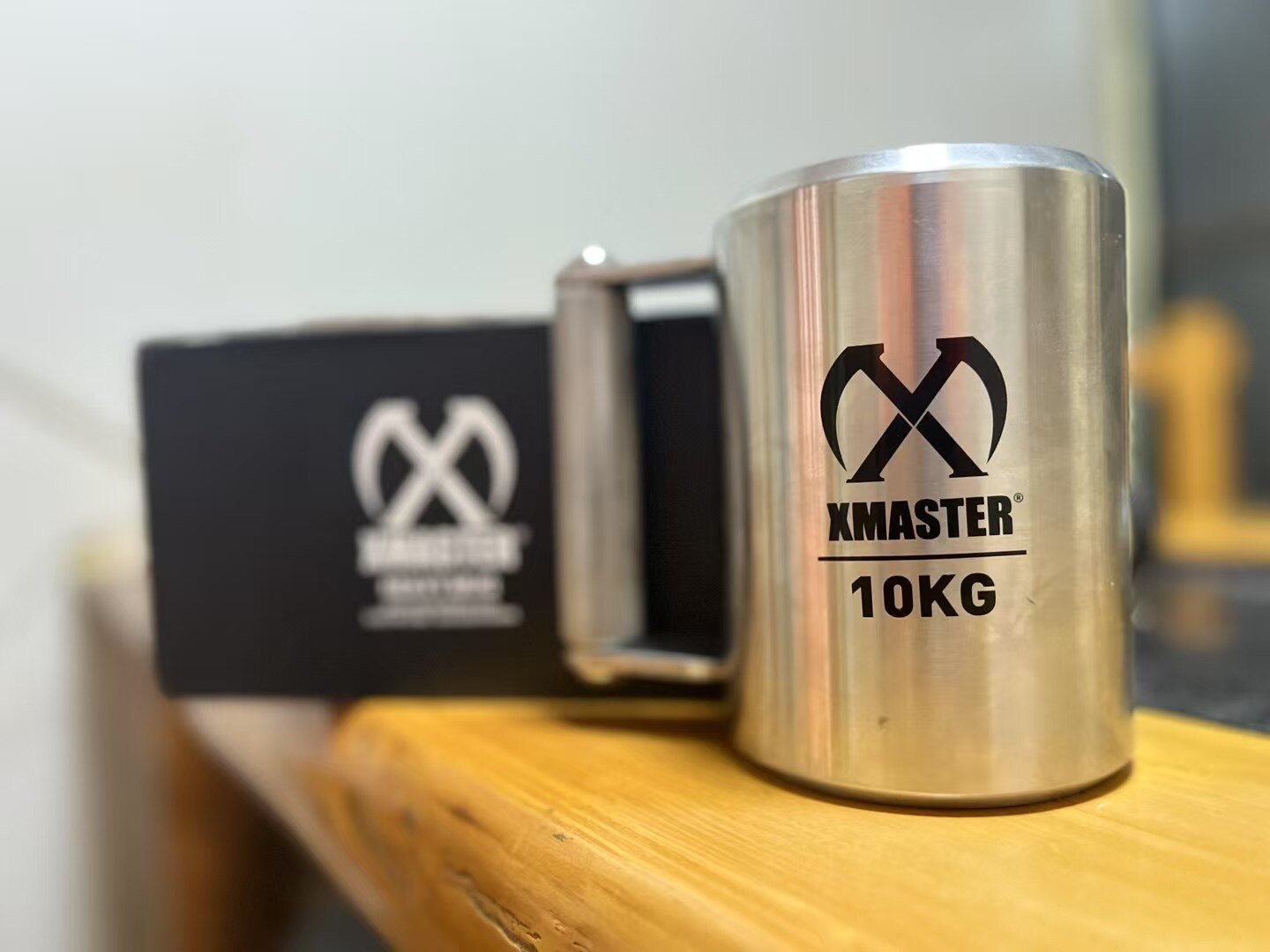 XMASTER不鏽鋼啞鈴家用健身器材304不鏽鋼製10kg銀色啞鈴杯-Taobao-Tmall