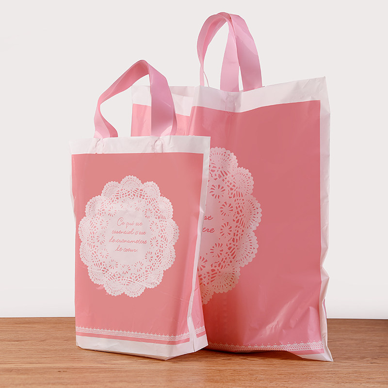 Fine Lace Hand Carrying Bags Plastic Shopping Bags 25 Clothing Packaging Large Small And Medium Size Gift Bags Wholesale