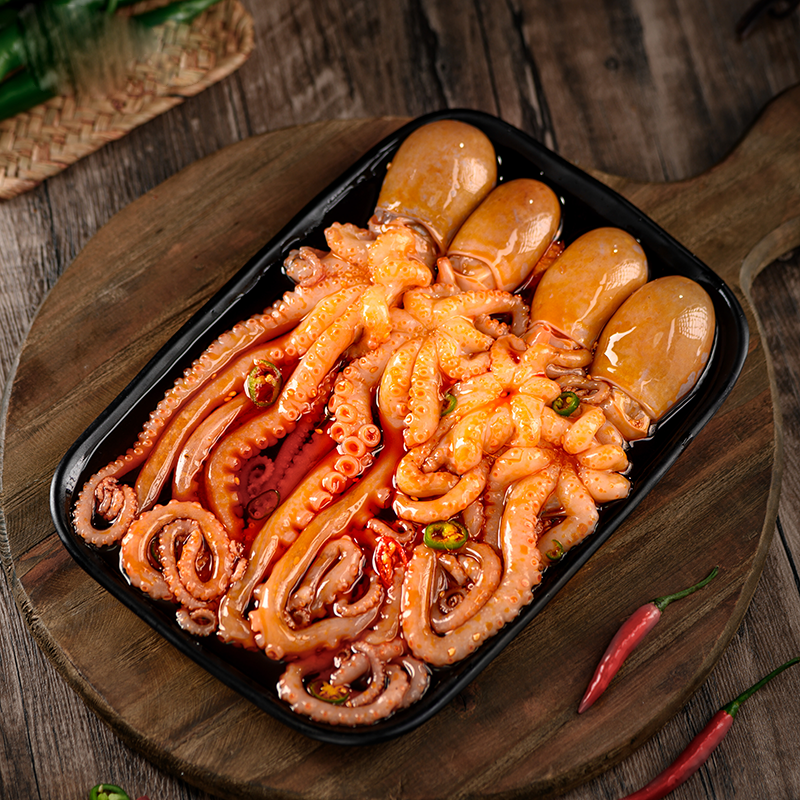 Small Fruits Sesame Spicy small seafood Juice Long Legs Eight Paws Fish Ready-to-eat Canned Snacks Seafood Tobacco Bohai Special