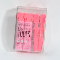 New style fluffy hair root lazy clip 4-piece set of womens curly hair artifact seamless hair clip air bangs curling barrel