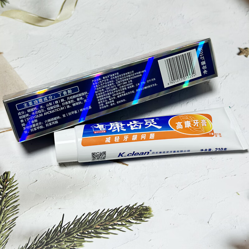 Kangchiling Gaokang Toothpaste Dandong Kangchiling Toothpaste Fresh and Teeth-Strengthening Multi-Effect Toothpaste 210g