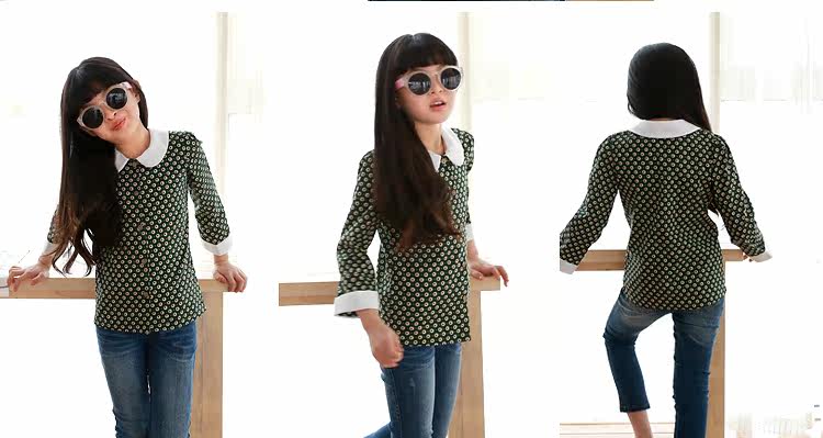 Chemise fille à manche longue - Ref 2086426 Image 13