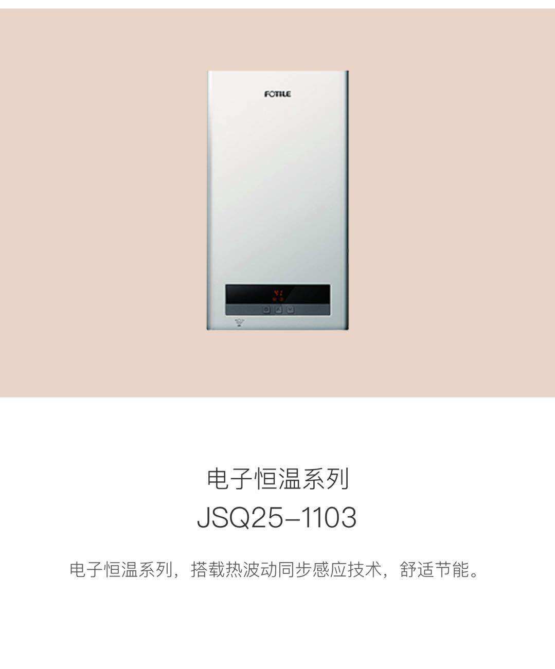 Fangtai electronic constant temperature series water heater 1103T