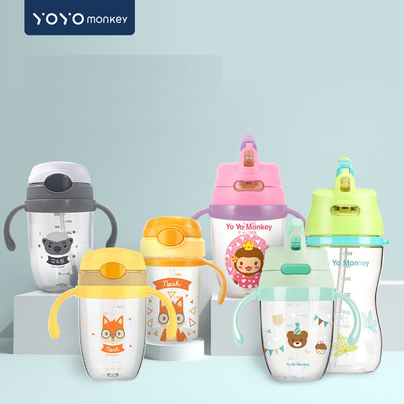 香港优优马骝宝宝水杯学饮杯婴儿奶瓶