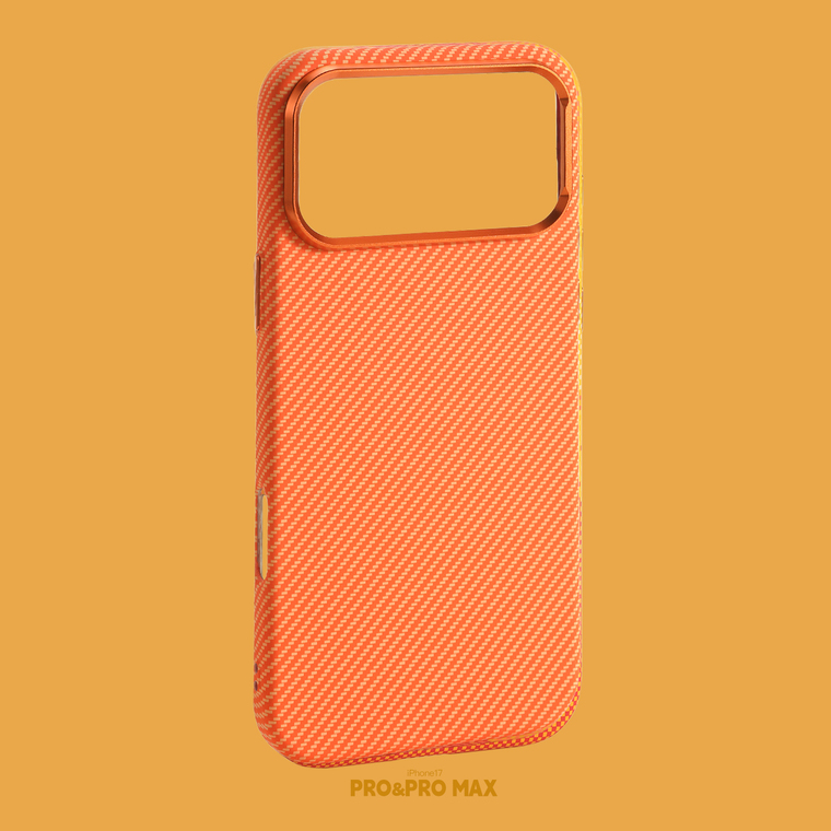 Woven Carbon Fiber Orange iPhone Case for iPhone 13 - 17 - view 19