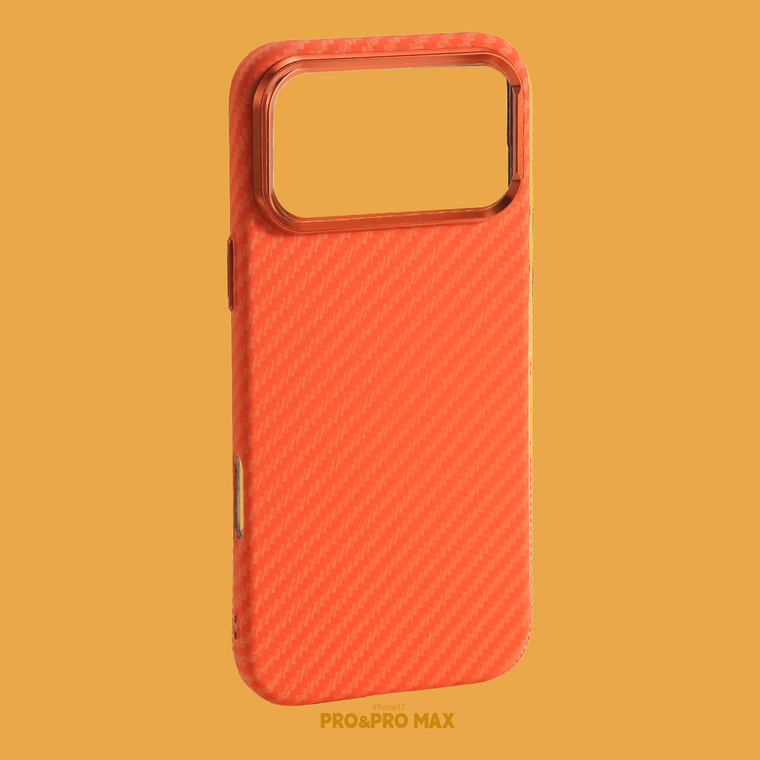 Woven Carbon Fiber Orange iPhone Case for iPhone 13 - 17 - view 18