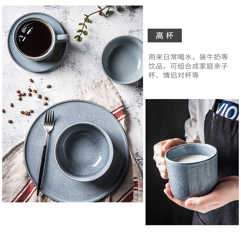 Tableware suit household portfolio Nordic web celebrity ins dishes dishes modern ceramic bowl for dinner with the family