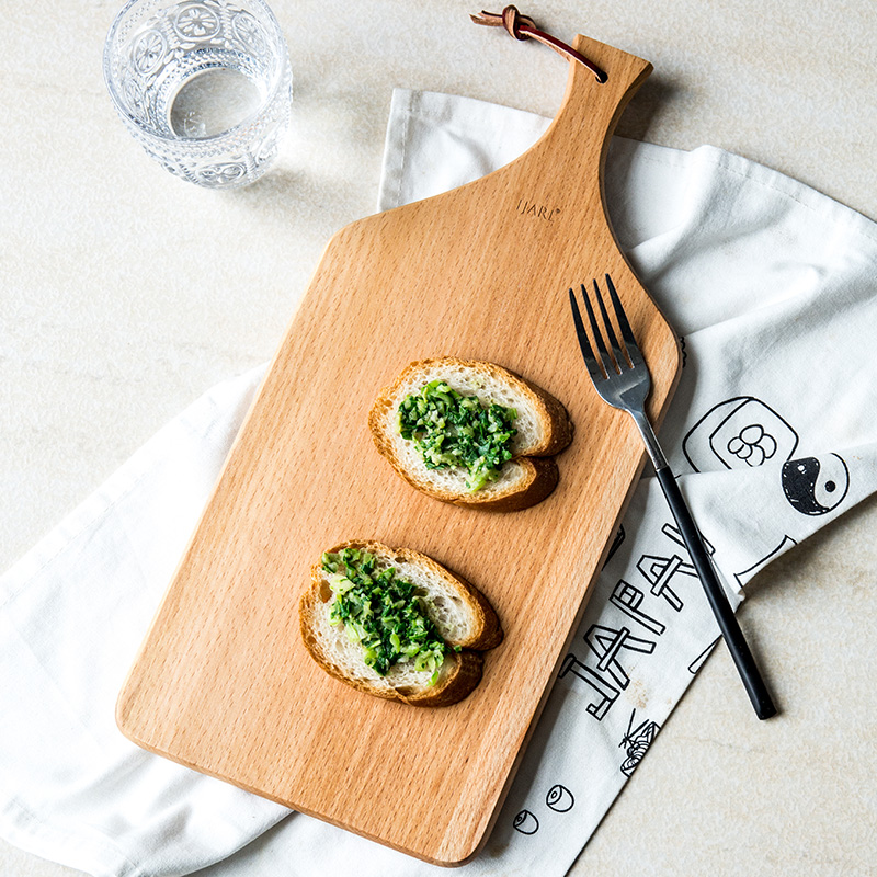 Porcelain soul panel cutting boards, dishes of BanShi wood chopping block fruit pizza plate steak tray consisting of chopping board