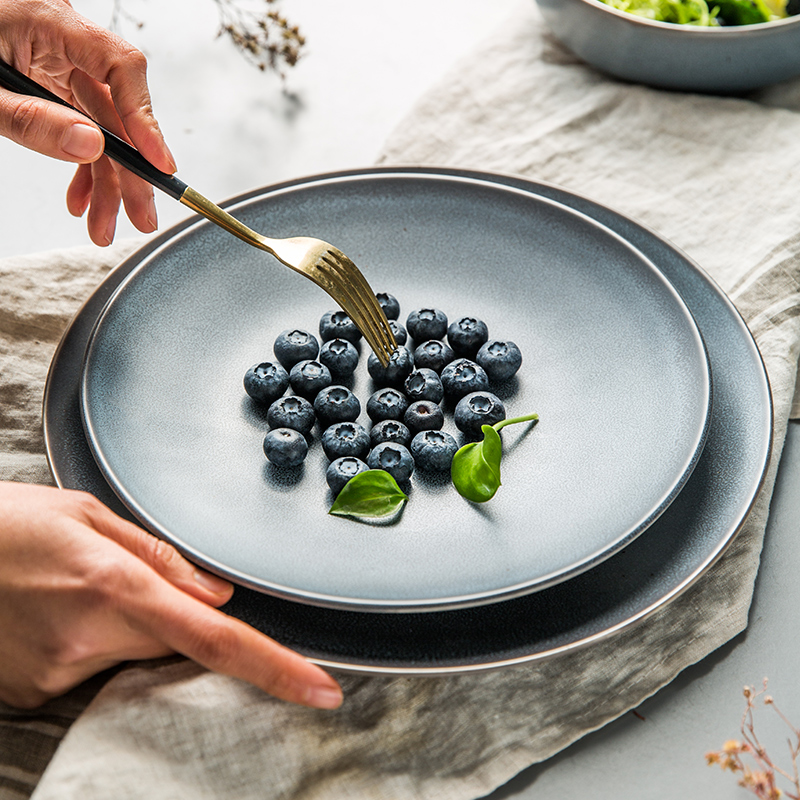 Porcelain soul steak steak dinner plate plate plate cordless Nordic individuality creative course dish dish dish dish