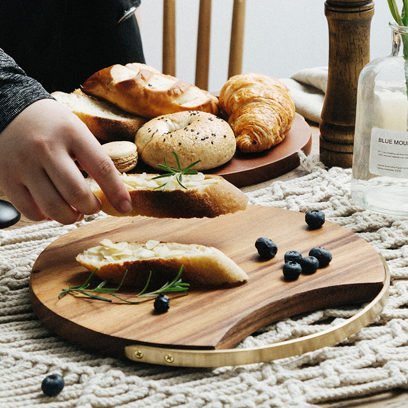 Porcelain soul baby bread chopping block of household solid wood cut fruit consisting chopping board home pizza plate tray was chopping board