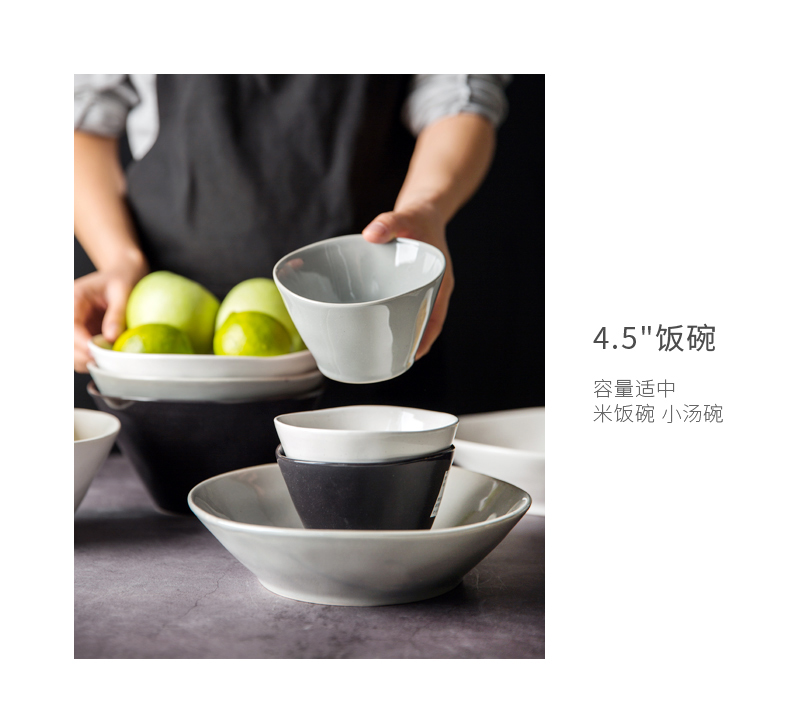 Porcelain soul northern wind irregular ceramic tableware 0 with the creative household jobs dessert bowl rainbow such as bowl beef dish