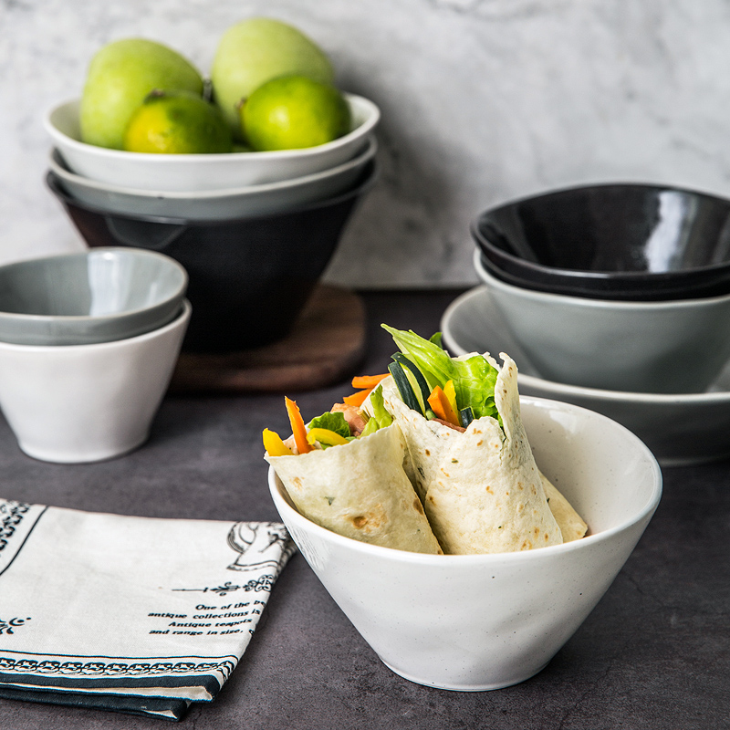 Porcelain soul northern wind irregular ceramic tableware 0 with the creative household jobs dessert bowl rainbow such as bowl beef dish