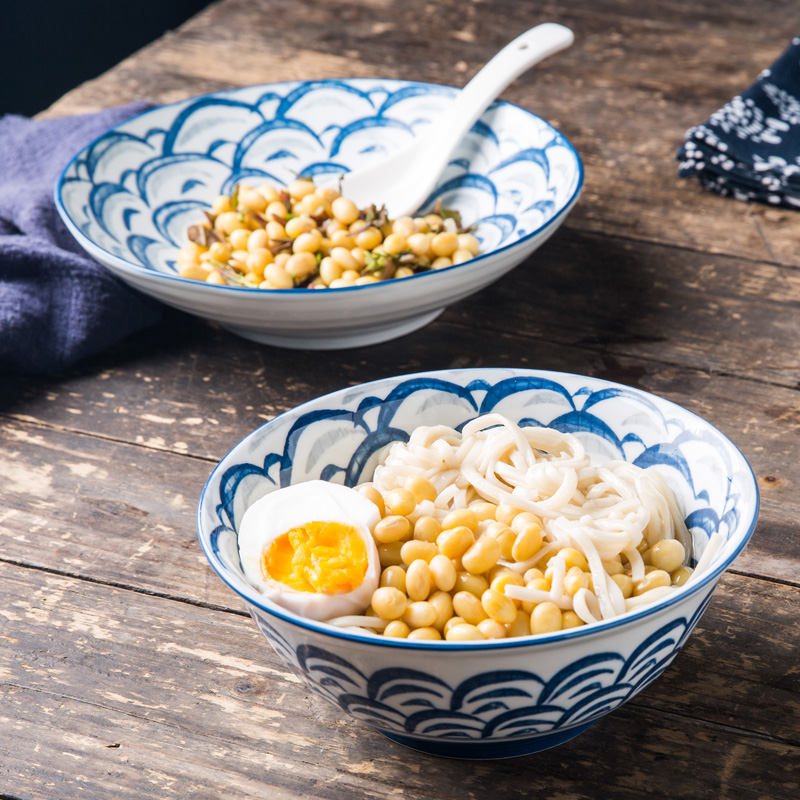 Japanese porcelain soul job la rainbow such use high single use of household ceramic bowl of rice you eat mercifully rainbow such as bowl with students