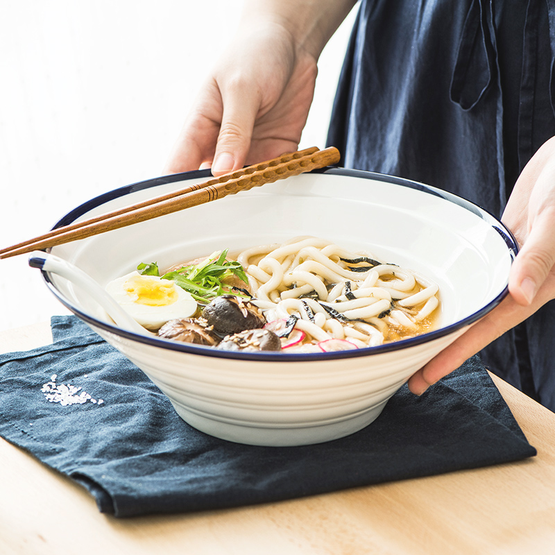 Japanese rice bowl beef pull rainbow such use household porcelain soul creative ceramics hotel wholesale pure color thread soup bowl hat