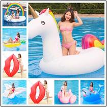 Pizza swimming ring floating bed Pegasus water seat inflatable toy adult pizza floating row thickened floating mat for water play