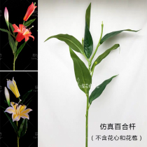 Naughty Silk Screen Flower Lily Rod Material Silk Stocking handmade DIY floor top Fancy Simulation Lily Rod