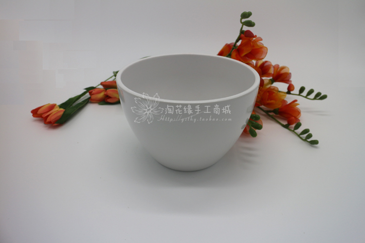 Chất liệu hoa lụa Hoa lụa sắp xếp bình hoa giả sứ cao cấp chậu hoa Hoa dày trắng bát lớn - Vase / Bồn hoa & Kệ chậu trồng cây thông minh