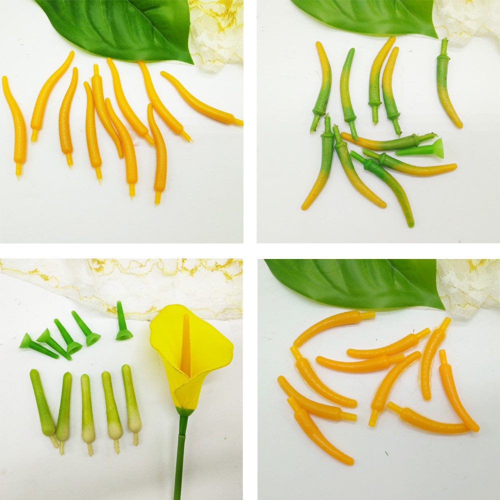 Naughty silk screen flower material silk stocking silk flower accessories horseshoe lotus material red palm artichokes emulated horseshoe lotus-Taobao