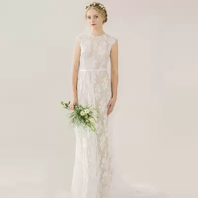 (Factory price) Vintage Vintage nude lace light wedding wedding welcome gauze Bohemia