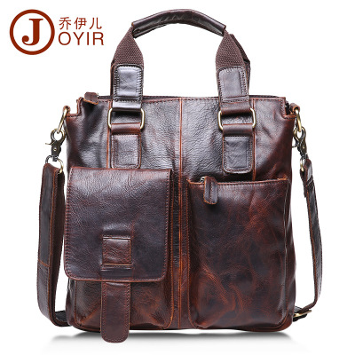 Men's single shoulder bag original antique skin handbag vertical mad horse bag skin bag soft skin