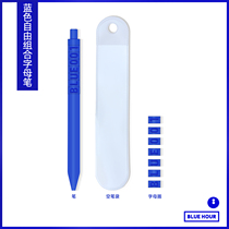 Klein Blue Letters Pen Macaron Blue Alphabet Pen Name Pen Signature Pen Individualised Customised