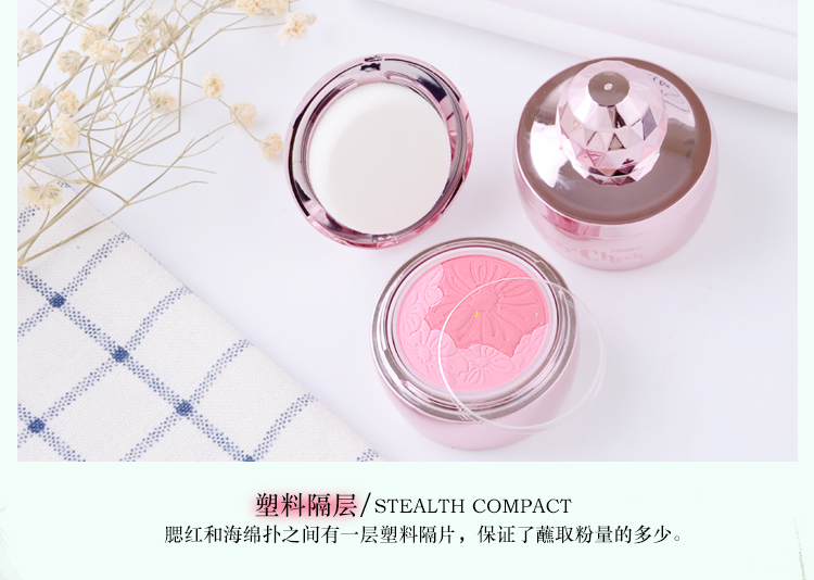 Thái xác thực Mistine hai màu hoa phấn rouge cánh hoa ngọc trai khả năng sửa chữa không thấm nước trang điểm nude lâu dài - Blush / Cochineal má hồng mac