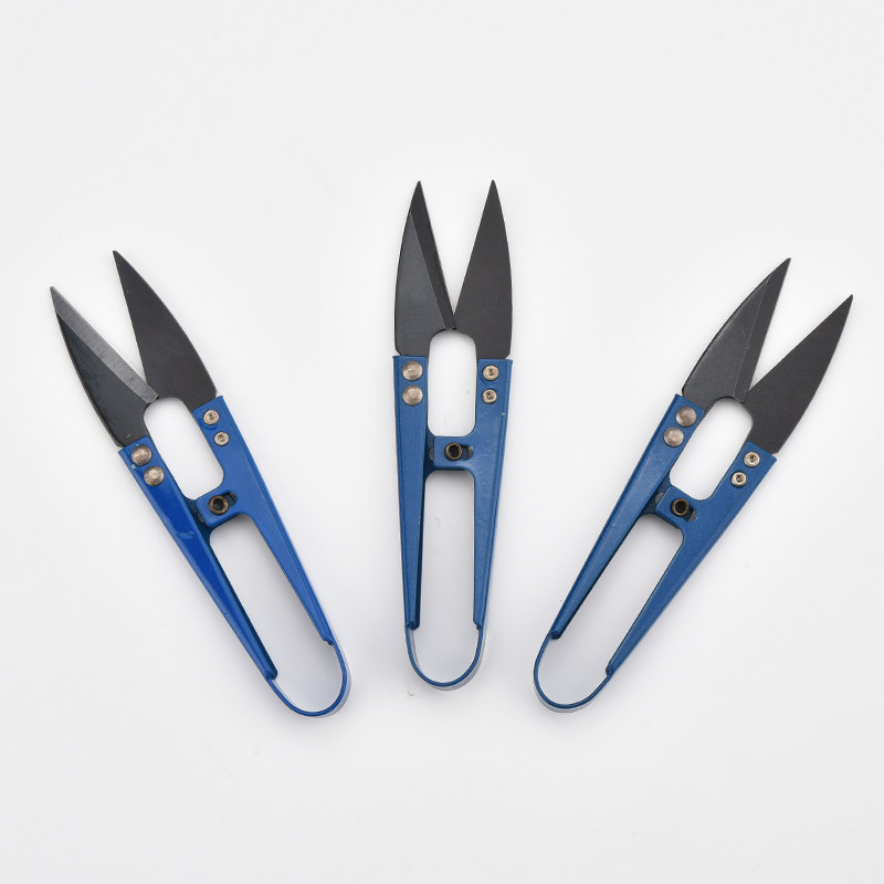 Home Spring Yarn Cut U Type Cut Wire Head Small Number Scissors Mini Hand Sheared Office Cross Embroidered Cut Stitch Cut