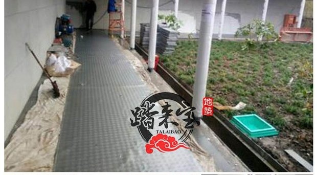 thảm nhựa pvc nhựa chống trượt pad pad mặc dày không thấm nước phòng tắm nhà bếp gân kho lang mat - Thảm sàn thảm xốp trải sàn 60x60