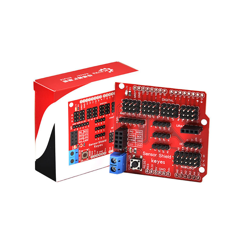 V5 Sensor shield传感器扩展板适用arduino UNOR3编程扩展DIY实验