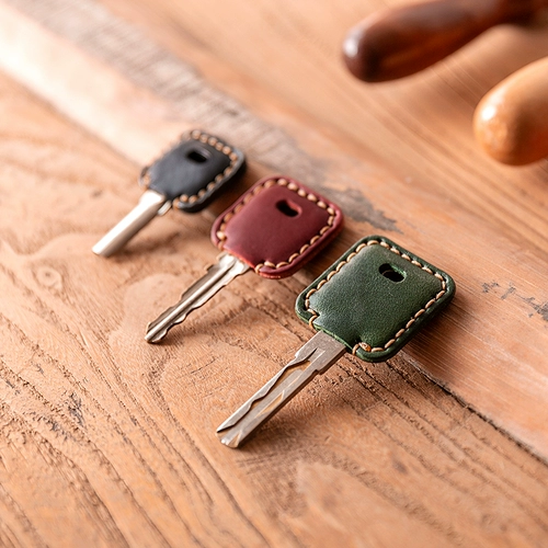 Креативная рукоятка, кожаный защитный декор, крем для рук, квадратный чехол, воловья кожа