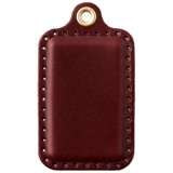 Кожаный чехол для проездного и картхолдер, квадратный защитный чехол ручной работы, воловья кожа