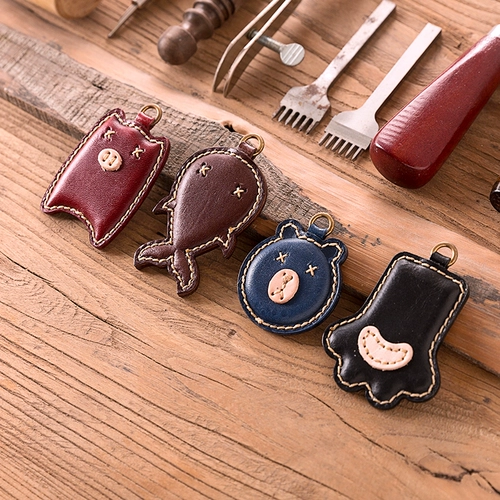 Кожаный мультяшный милый картхолдер, защитный крем для рук, чехол для проездного, из натуральной кожи