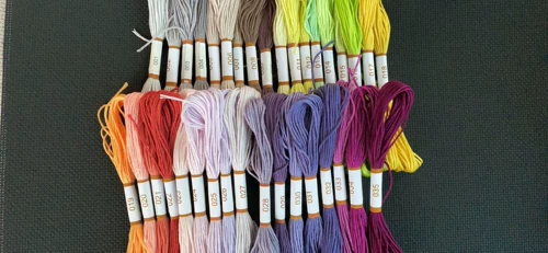 Новая 35-цветовая линия DMC № 1-35 100%египетская хлопчатобумажная стежка