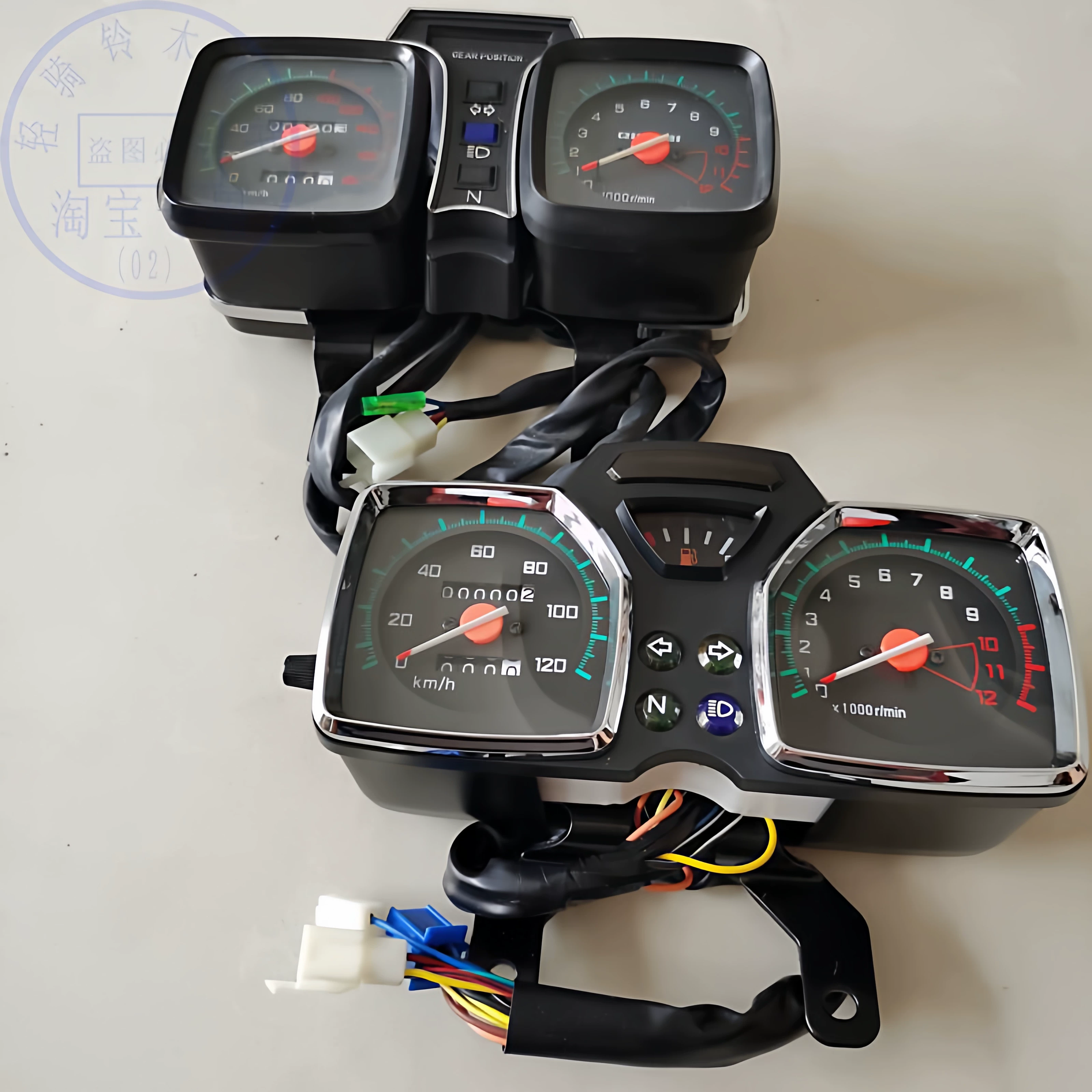 Подходящий пластиковый корпус одометра для старой модели Suzuki Wang GS125, аксессуары 07, прибор, скорость, механический одноцифровой тахометр