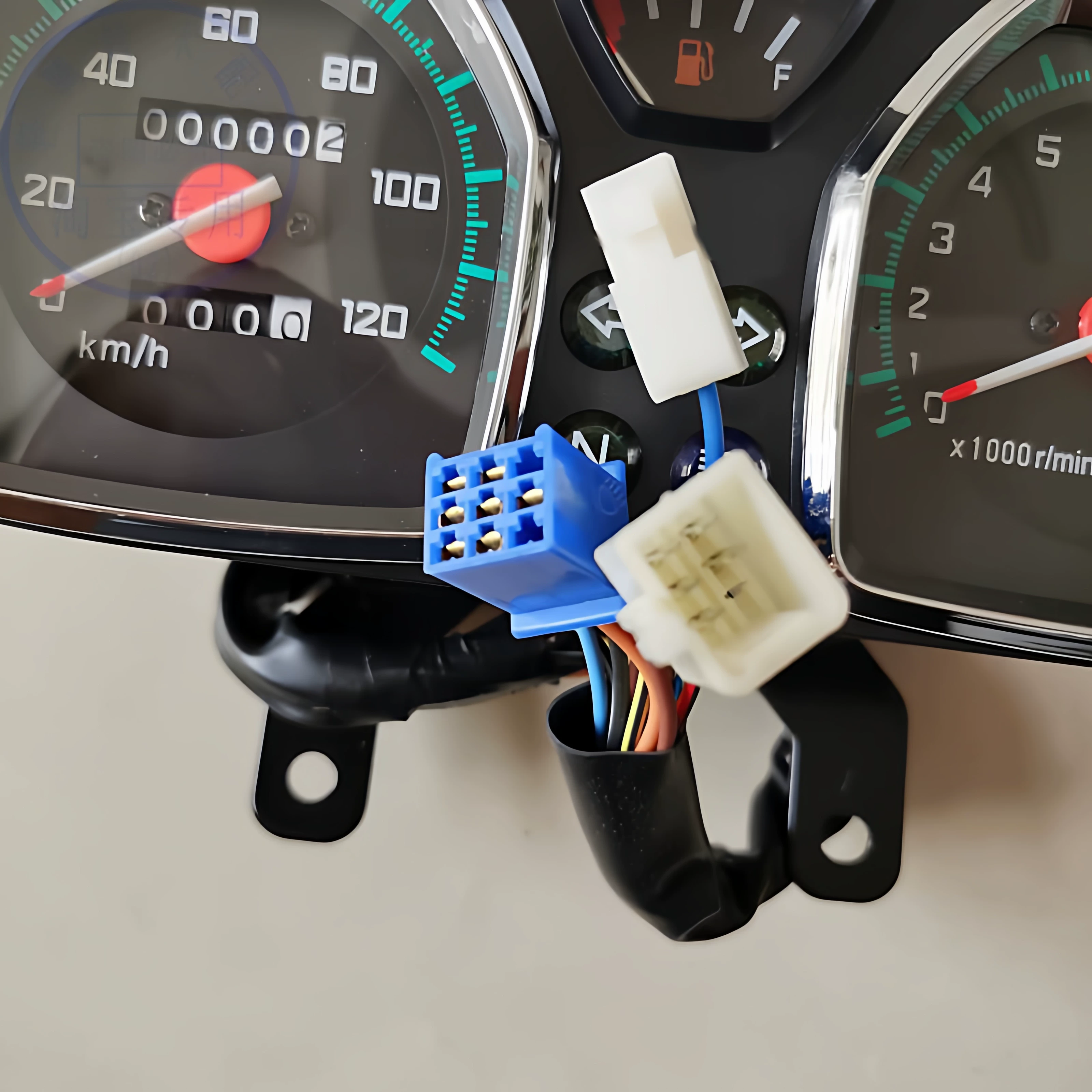 Подходящий пластиковый корпус одометра для старой модели Suzuki Wang GS125, аксессуары 07, прибор, скорость, механический одноцифровой тахометр